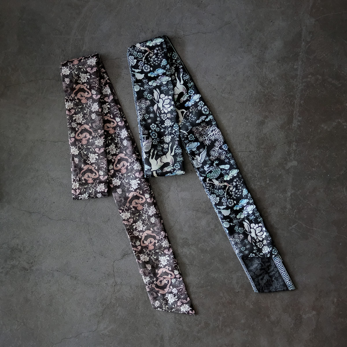 Twilly Scarf – Sipjangsaeng(십장생) & Dragon Design