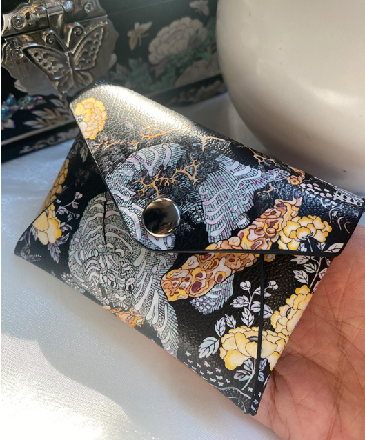 Osaek Mini Card Wallet – Korean Folk Art Edition