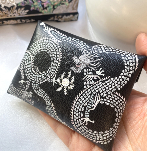 Osaek Mini Card Wallet – Korean Folk Art Edition