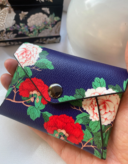 Osaek Mini Card Wallet – Korean Folk Art Edition
