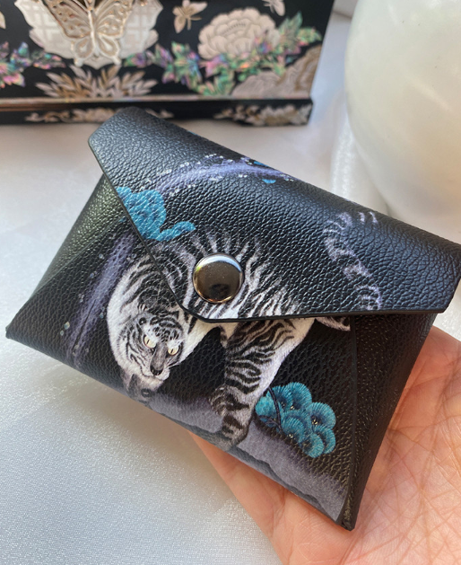 Osaek Mini Card Wallet – Korean Folk Art Edition