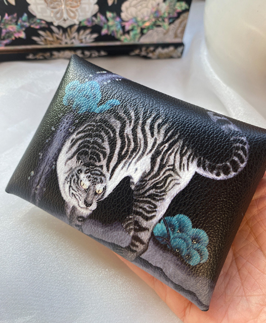 Osaek Mini Card Wallet – Korean Folk Art Edition