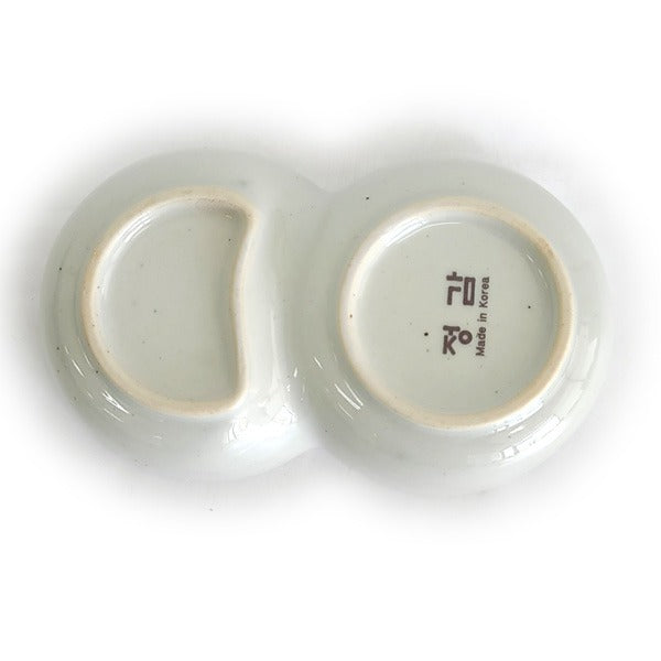 Gobaekja Chrysanthemum Double Dipping Dish – Table Setting, Sauce Bowl | PEUM Korean Houseware