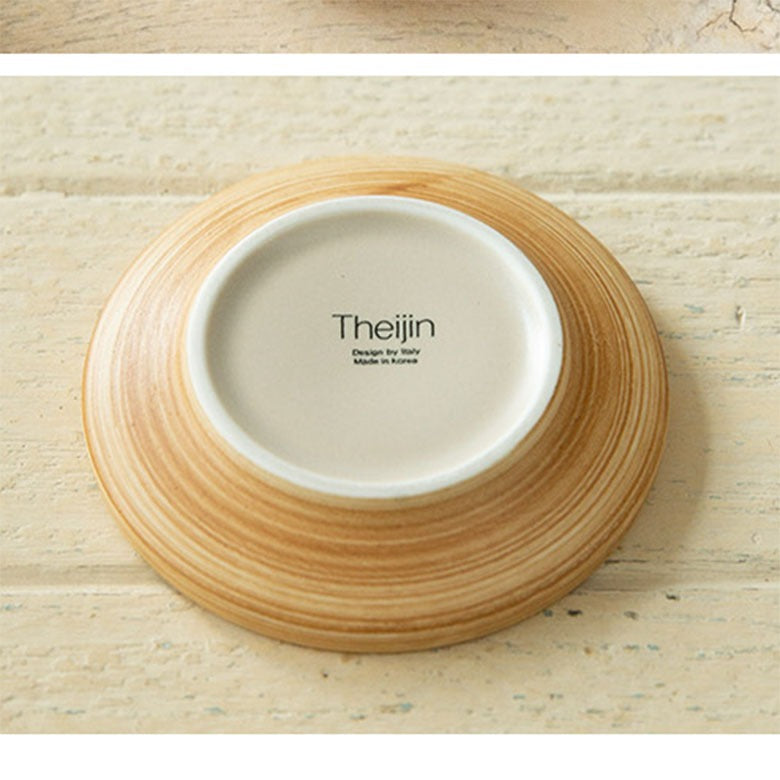 Low Condiment Dish Wood Grain 9.5 cm | 나뭇결 낮은 종지