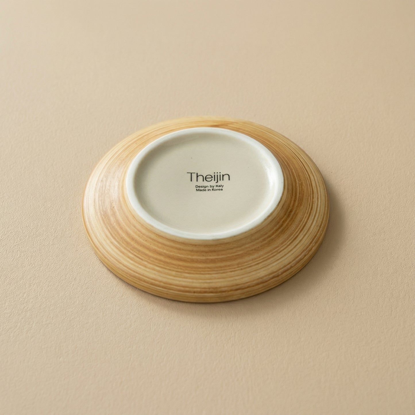 Flat Plate Wood Grain 19.5 cm | 나뭇결 평접시