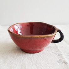 Cheonmok Red Latte Cup – Front View | PEUM Korean Houseware