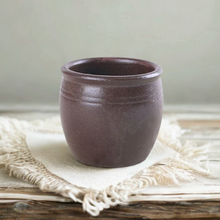 Onggi Pottery Water Cup – front view of rustic ceramic jar-form cup | PEUM Korean Houseware