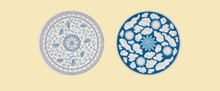 Kim Tae-san Joseon Baekja White Porcelain Ceramic Coaster – Vine pattern design | PEUM Korean Houseware