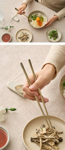 Royal Baekje Spoon & Chopstick Set – Lifestyle Table Setting | PEUM Korean Houseware