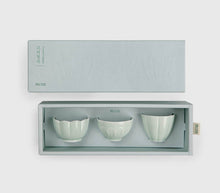 MU:DS x MUJAGI Celadon Cup Set – Three Cups Overhead View | PEUM Korean Houseware