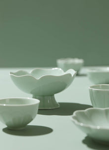 MUJAGI Celadon Plate Set – Celadon Glaze Pooling Detail | PEUM Korean Houseware