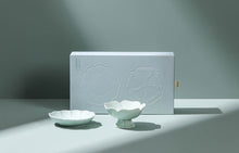 MUJAGI Celadon Plate Set – Blossom Plate Angle Shot | PEUM Korean Houseware
