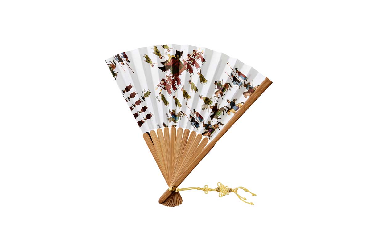Traditional Folding Fan – Uigwe(의궤) Procession Illustration