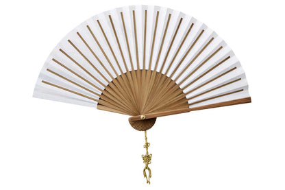 Traditional Korean Folding Fan – Lotus Design