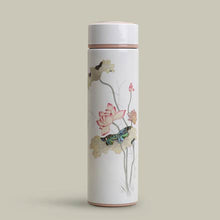 Jang-i Lotus Tumbler – Mother of Pearl Petal Detail, White Finish | PEUM Korean Houseware