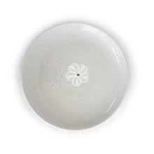 Gobaekja Chrysanthemum Plate 23cm – Front View, White Porcelain | PEUM Korean Houseware