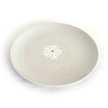 Gobaekja Chrysanthemum Plate 23cm – Overhead, Chrysanthemum Pattern Detail | PEUM Korean Houseware