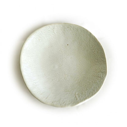 Danak Doljeobsi – Korean Buncheong Stone Plate 26cm, front view | PEUM Korean Houseware