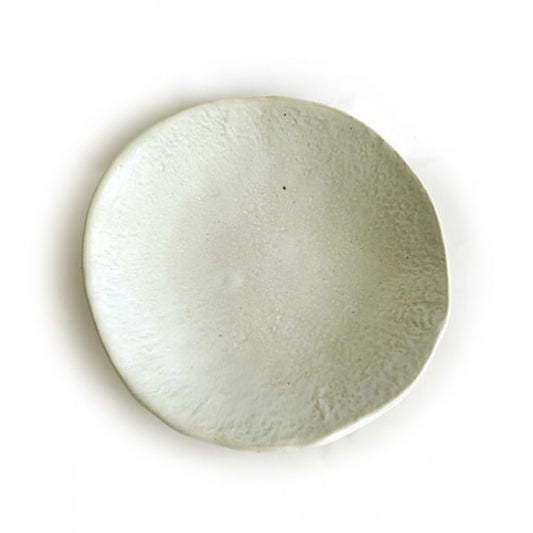 Danak Doljeobsi – Korean Buncheong Stone Plate 26cm, front view | PEUM Korean Houseware