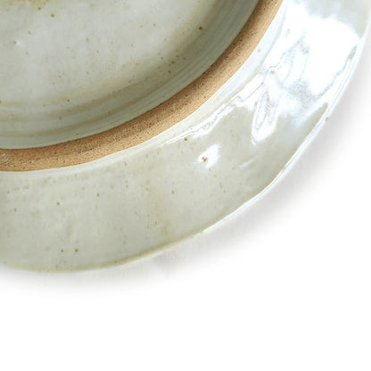 Danak Doljeobsi – Korean buncheong plate styled for table setting, side profile | PEUM Korean Houseware