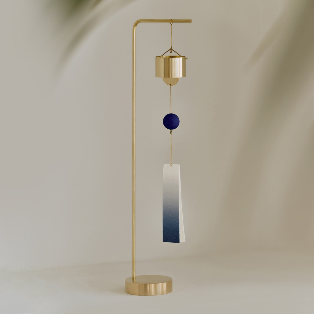 Brass Table Wind Chime with Stand | by Bang Yoon-jeong (방윤정)