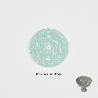 Kim Tae-san Celadon Pattern Ceramic Coaster (청자)