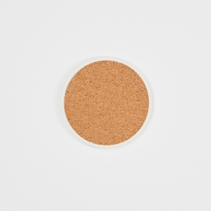 Kim Tae-san White Porcelain Pattern Ceramic Coaster (백자)