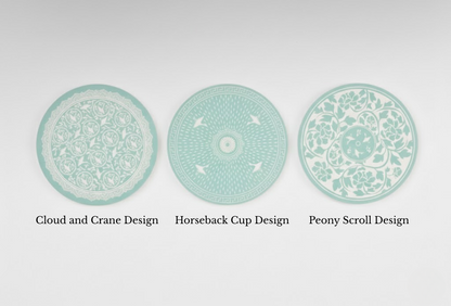 Kim Tae-san Celadon Pattern Ceramic Coaster (청자)