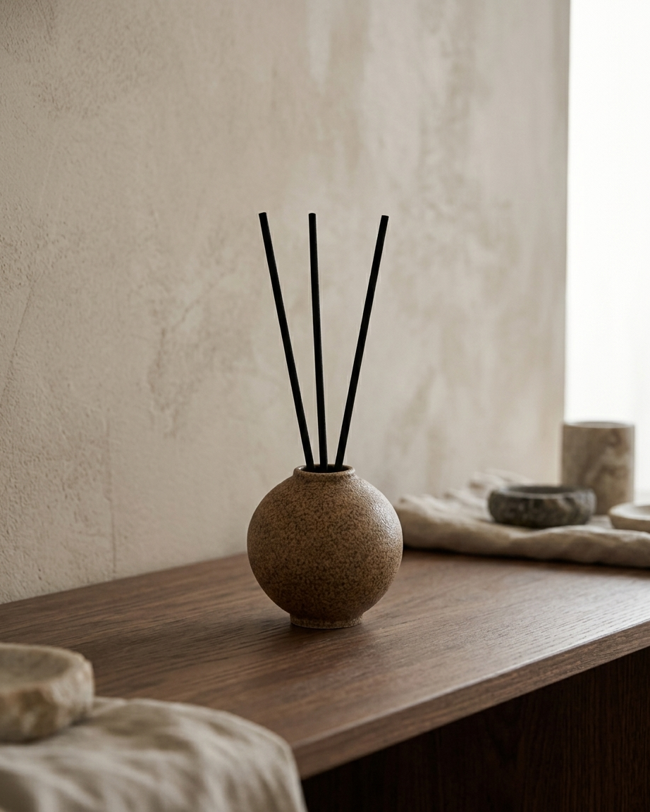 Moon Jar Diffuser Set – Gift Box Embossed Silhouette Detail | PEUM Korean Houseware