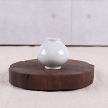 Miniature Joseon Moon Jar Vase Small – Side Angle | PEUM Korean Houseware