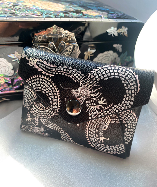Osaek Mini Card Wallet – Korean Folk Art Edition