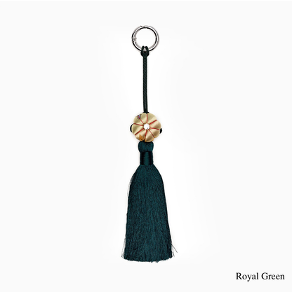 Pumpkin Knot Norigae Monochrome – Cubic Zirconia Accent Detail | PEUM Korean Houseware