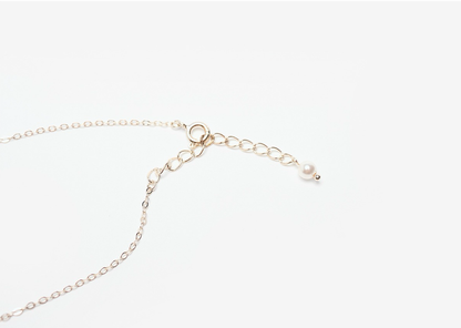 Toringo Crabapple Tree Harmony Necklace – 24K Gold & Baekja Porcelain Accent | PEUM Korean Houseware