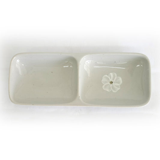 Gobaekja Chrysanthemumn Two-Section Plate 24.5cm