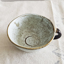 Cheonmok White Latte Cup – Glaze Detail Close-up | PEUM Korean Houseware