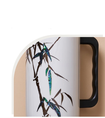 Jang-i Bamboo 700ml Mug – Lid Detail, Polypropylene Cap | PEUM Korean Houseware
