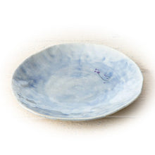 Blue Flower Garden Side Plate 16.5cm – Angled View | PEUM Korean Houseware