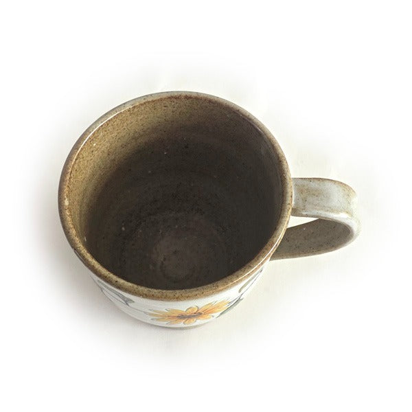 Buncheong Sunflower Ceramic Mug – 300ml