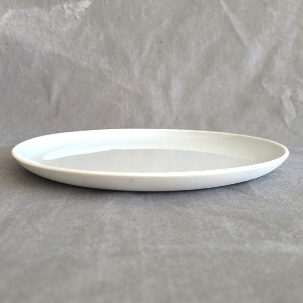 Korean White Porcelain Plate – 27cm, Baekja Moon