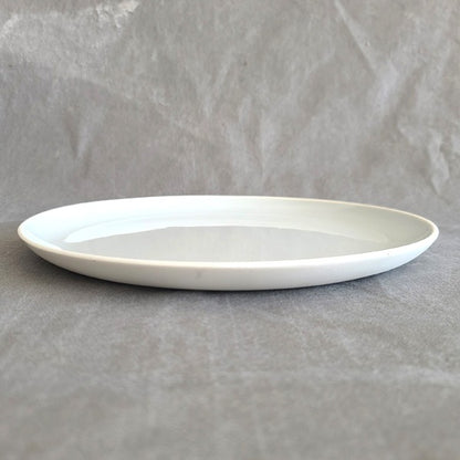 Korean White Porcelain Plate – 27cm, Baekja Moon