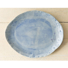 Blue Flower Garden Oval Plate 27cm – Styled Tabletop | PEUM Korean Houseware