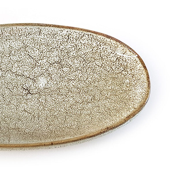 Cheonmok White Oval Side Plate – 23.5cm