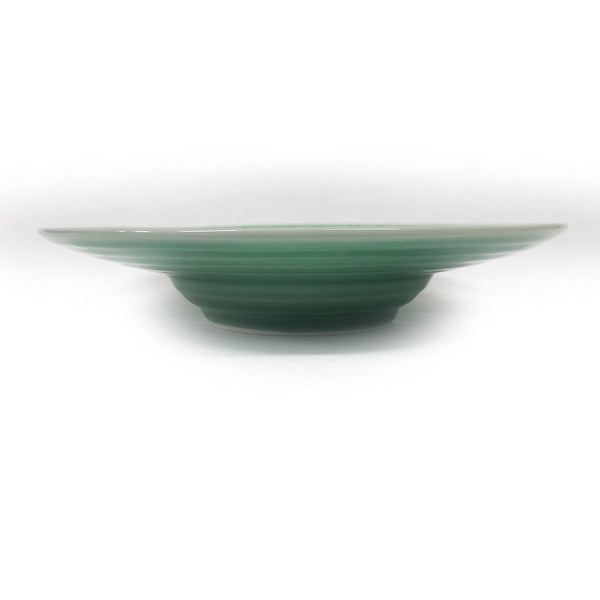 Jade Sky Teardrop Plate – Side Profile, Large Artisan Ceramic | PEUM Korean Houseware