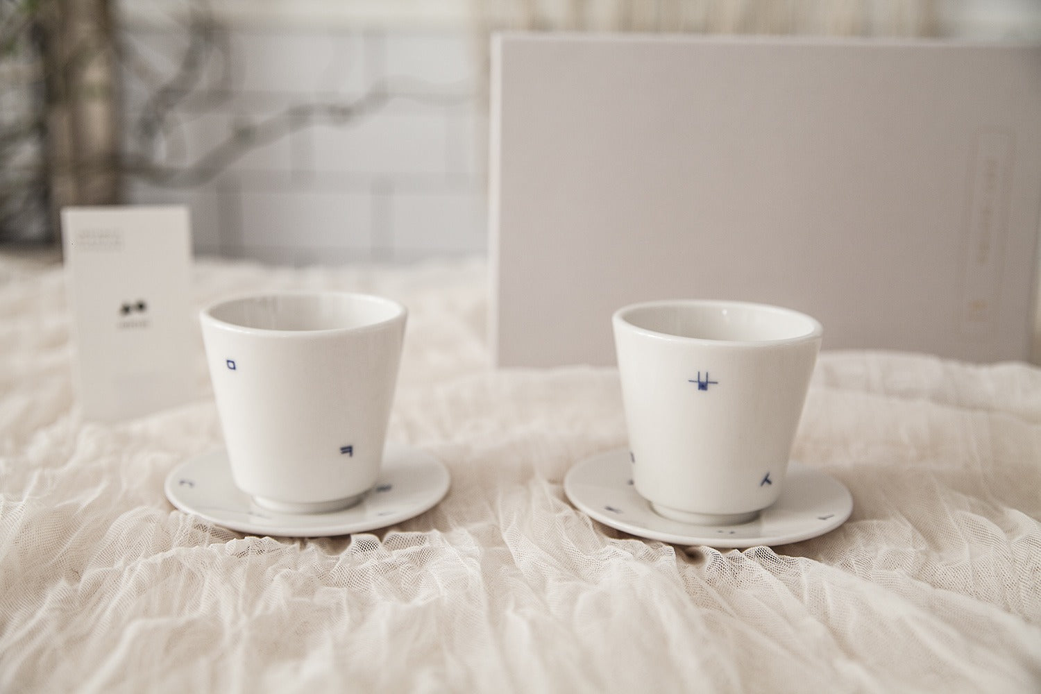 Sorosi Hangeul Teacup – Consonant Pattern Detail, Baekja Porcelain | PEUM Korean Houseware