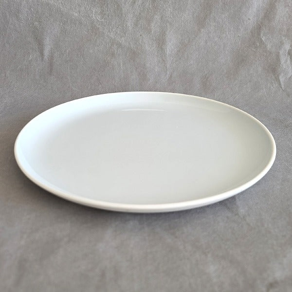 Korean White Porcelain Plate – 27cm, Baekja Moon