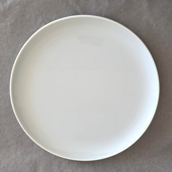Korean White Porcelain Plate – 27cm, Baekja Moon