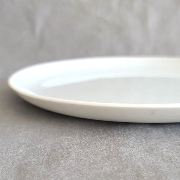 Korean White Porcelain Plate – 27cm, Baekja Moon