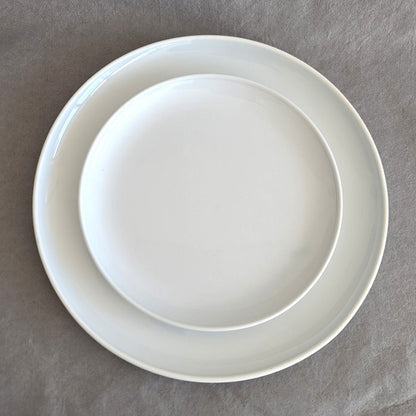 Korean White Porcelain Plate – 27cm, Baekja Moon