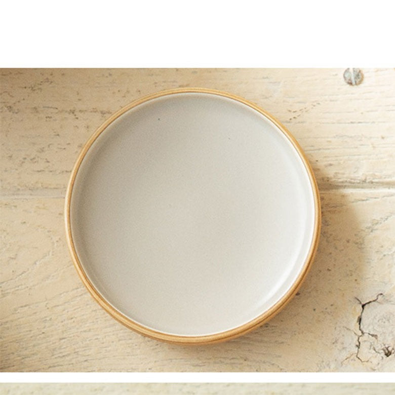 Low Condiment Dish Wood Grain 9.5 cm | 나뭇결 낮은 종지