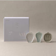 Ceramic Sauce Bowl Gwangju Museum – All Three Variants Together | PEUM Korean Houseware
